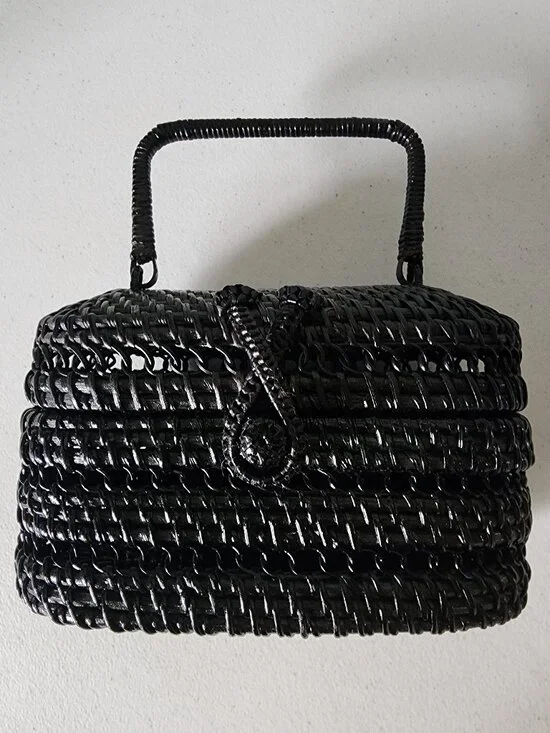 Cult Gaia Small Rattan Bag "LIKE NEW" - Picture 7 of 16